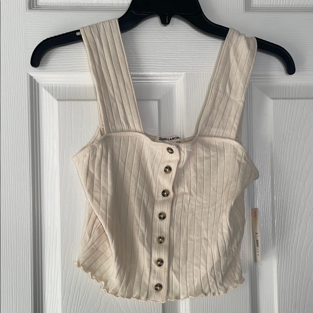 NWT Billabong dream on it ribbed crop top tank top